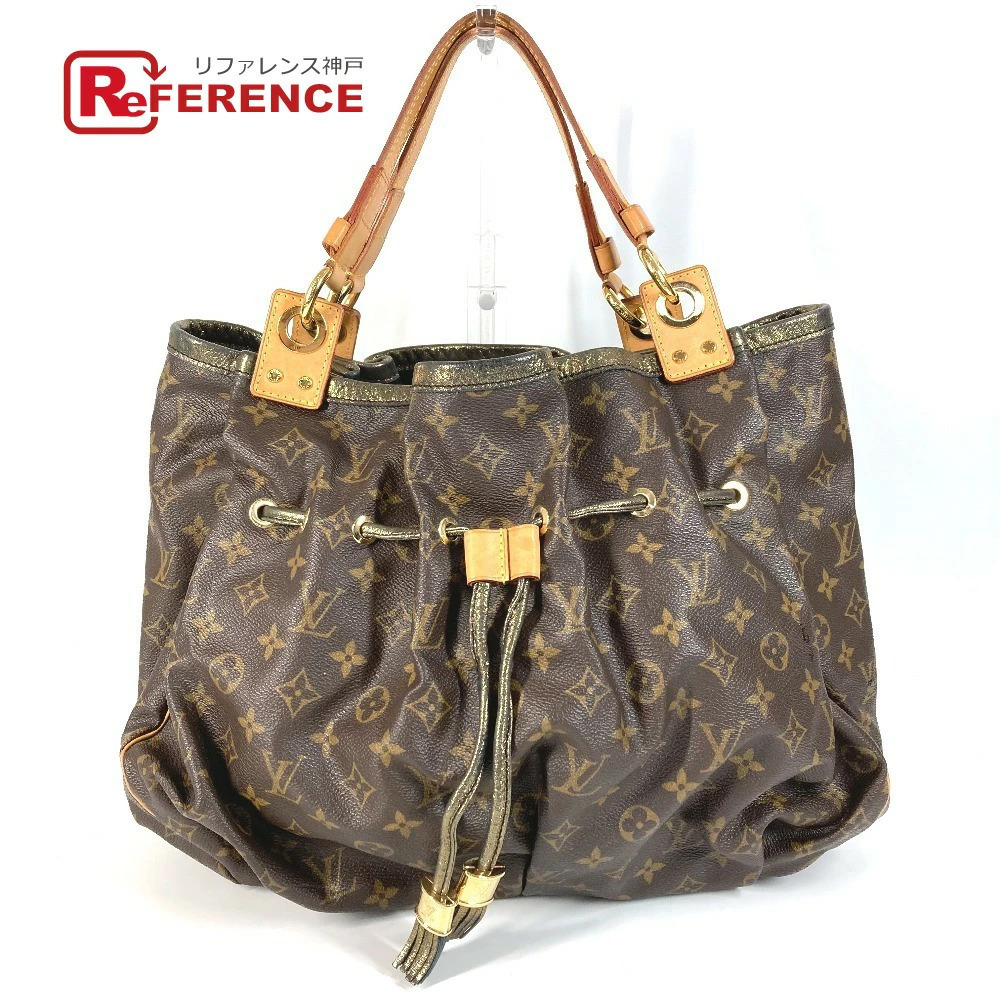 LOUIS VUITTON Monogram Irene Drawstring Tassel Shoulder Bag Brown